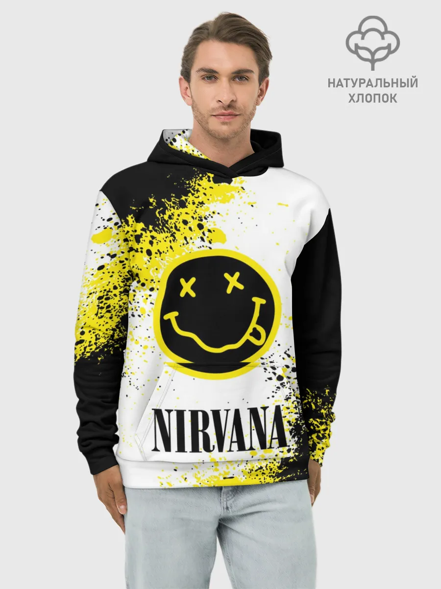 Худи мужской база хлопок / NIRVANA