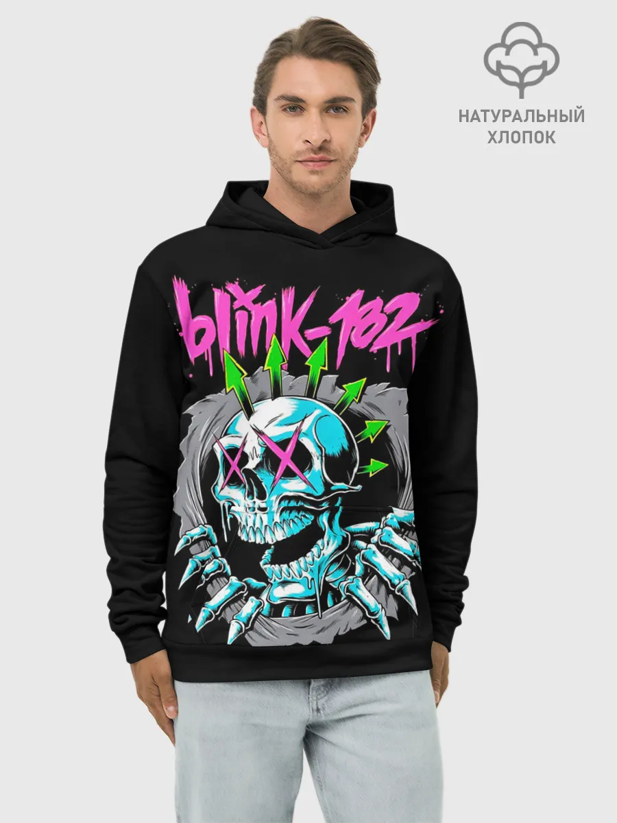 Худи мужской база хлопок / Blink-182