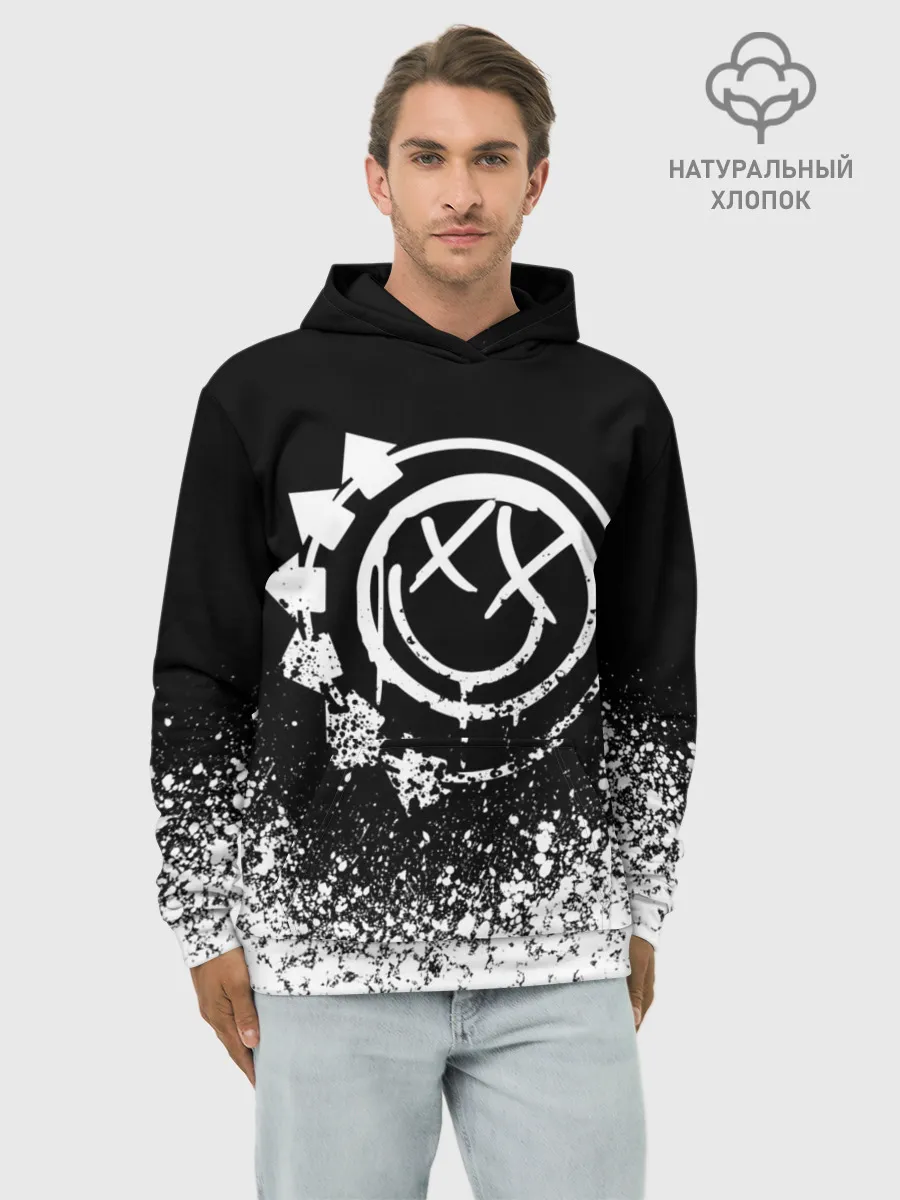 Худи мужской база хлопок / Blink-182