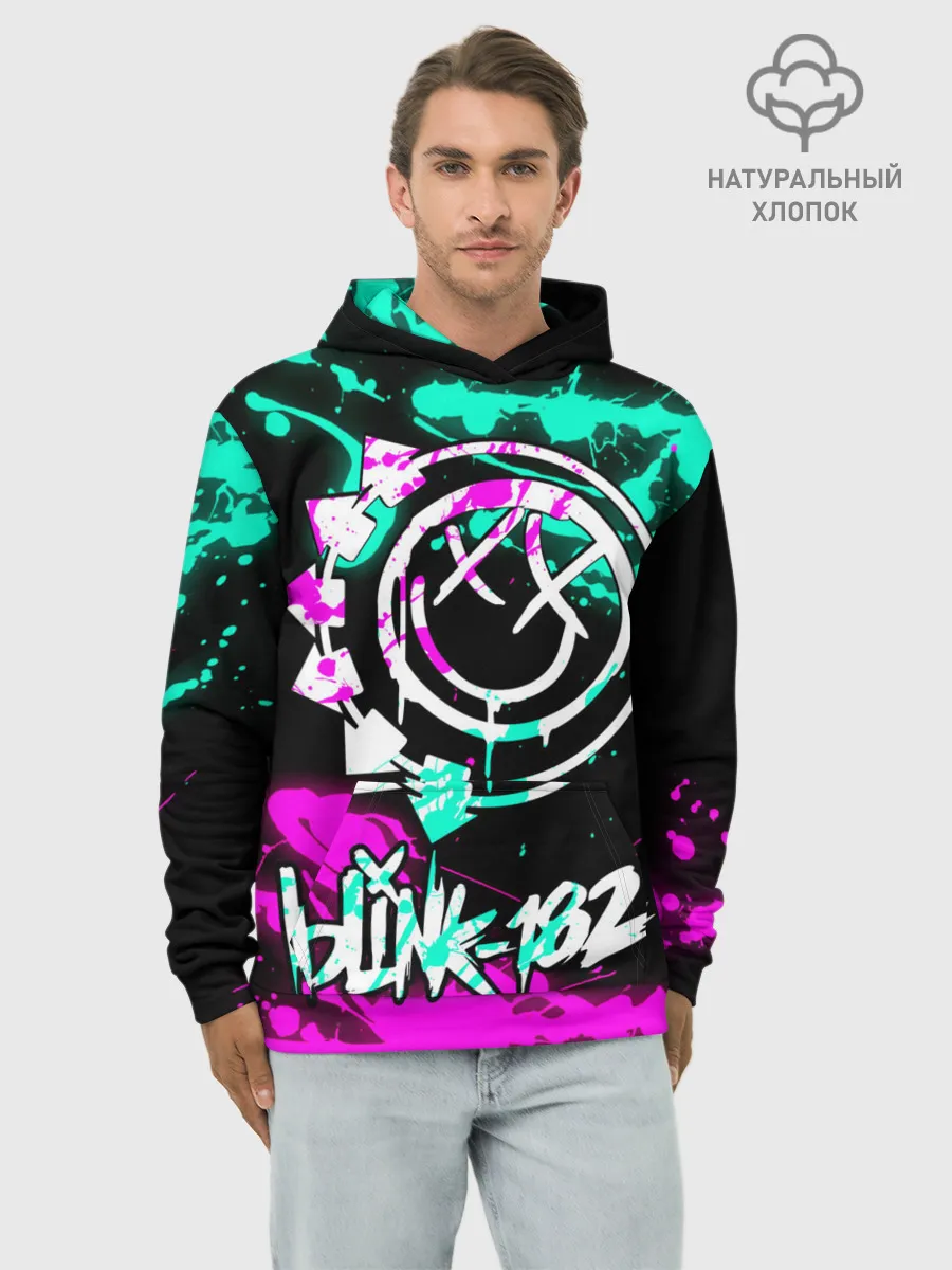 Худи мужской база хлопок / Blink-182