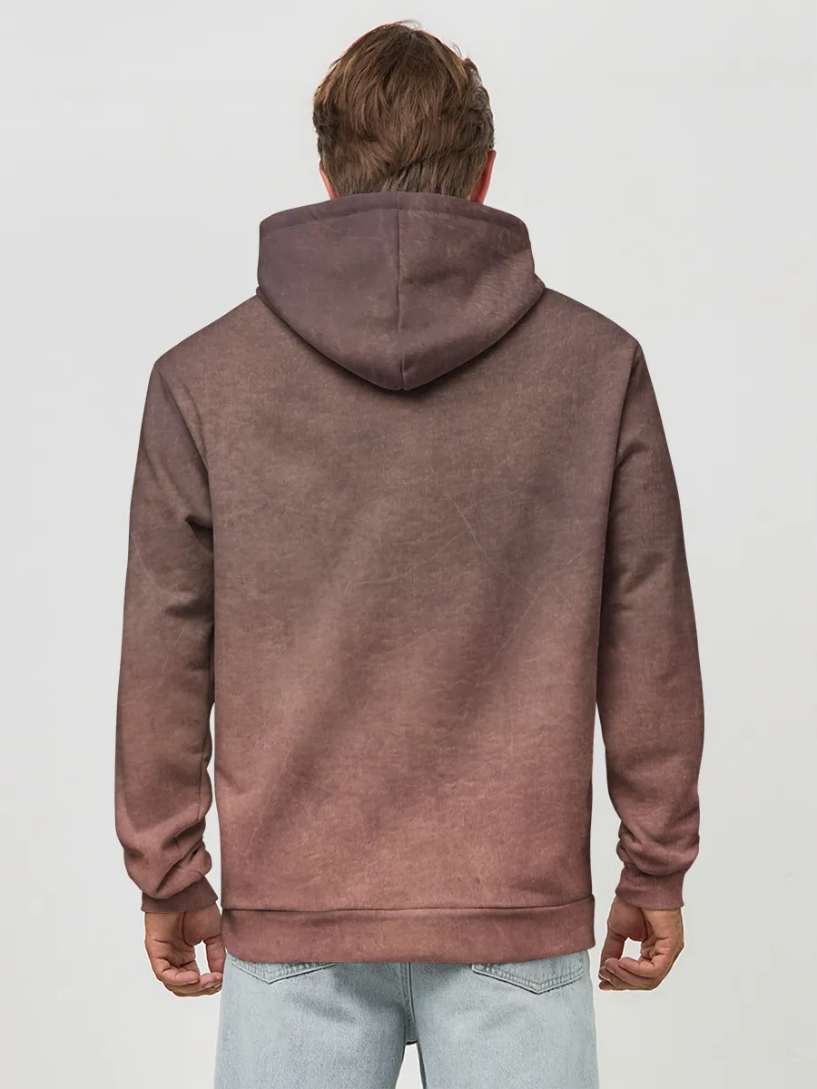 Худи мужской база хлопок / Чуя Накахар на состаренном фоне