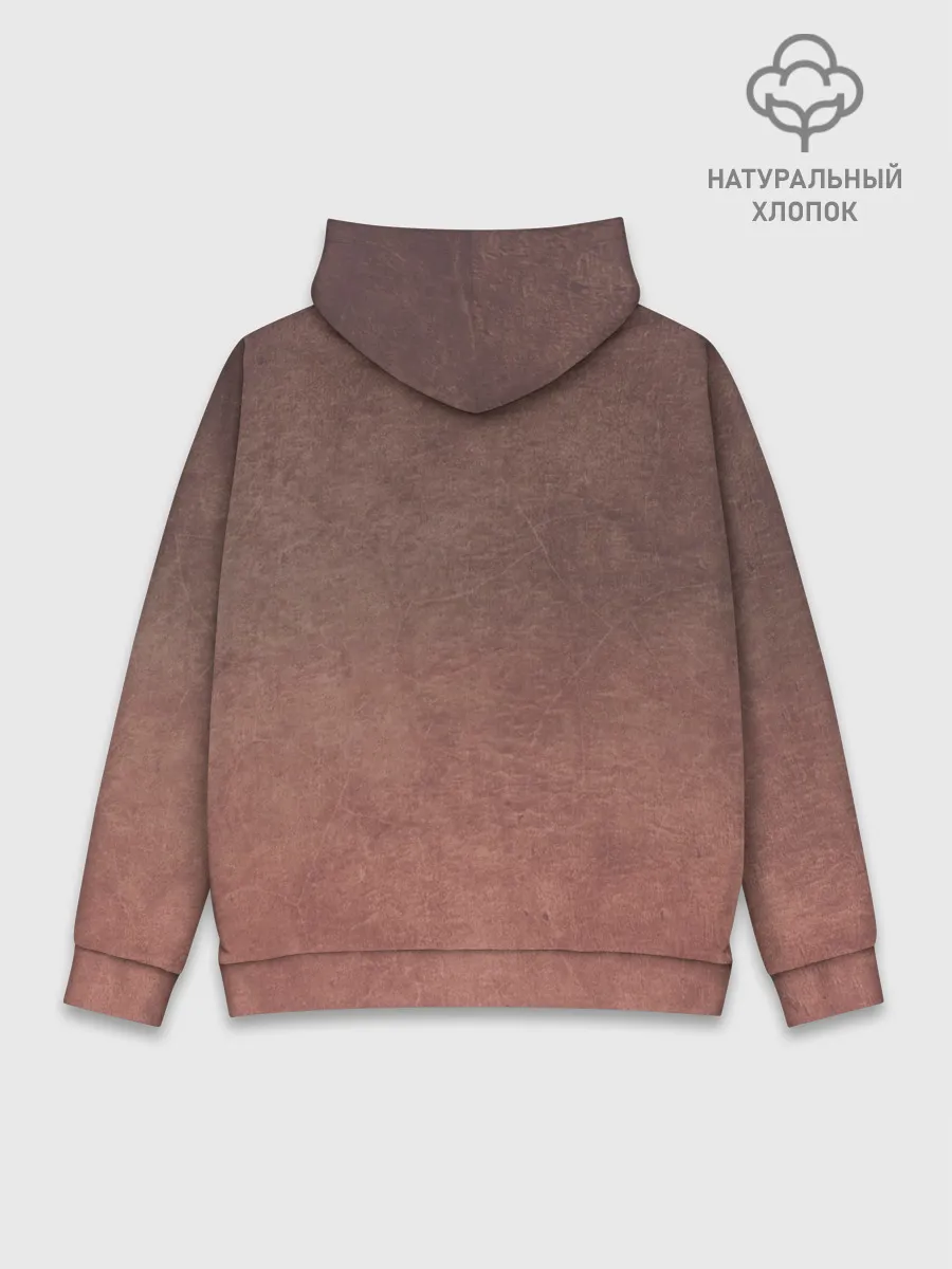 Худи мужской база хлопок / Чуя Накахар на состаренном фоне