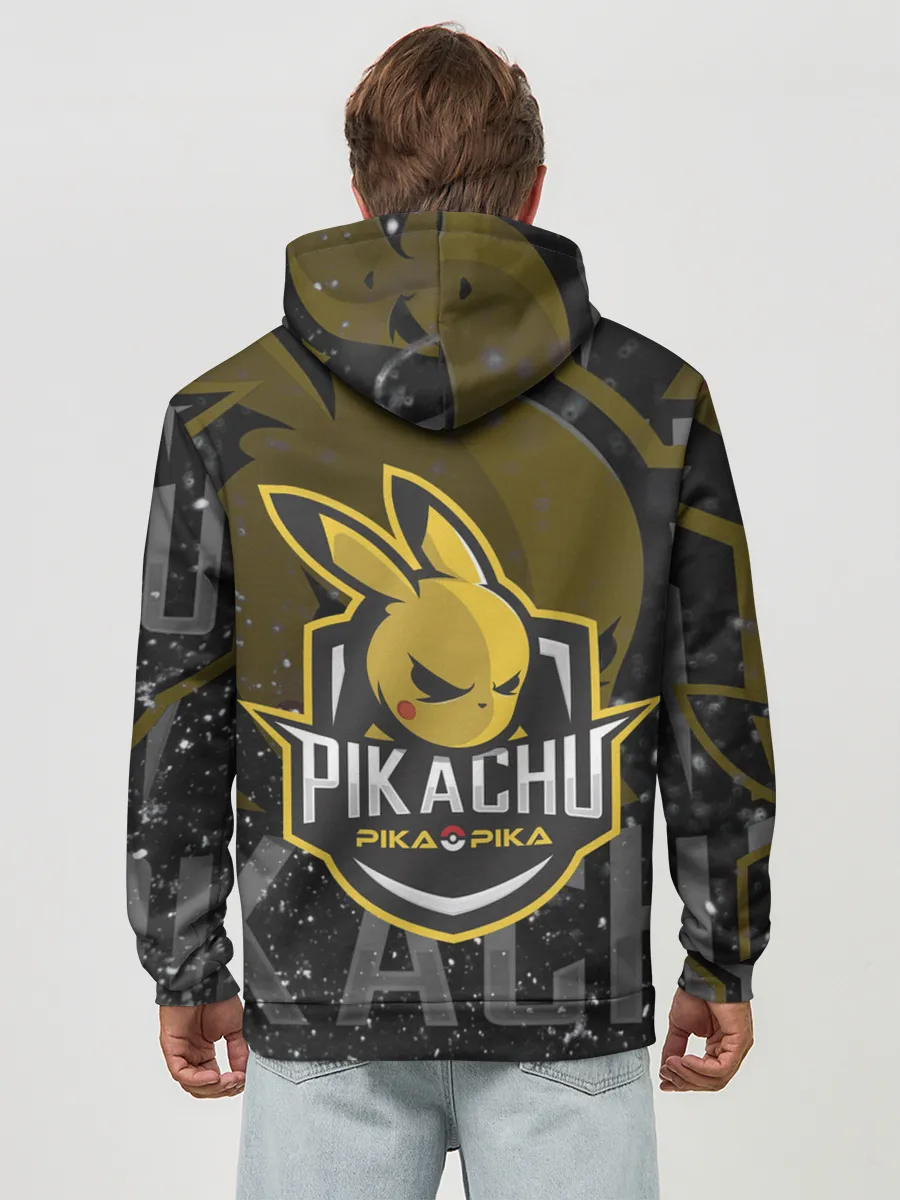 Худи мужской база хлопок / Спорт Пикачу