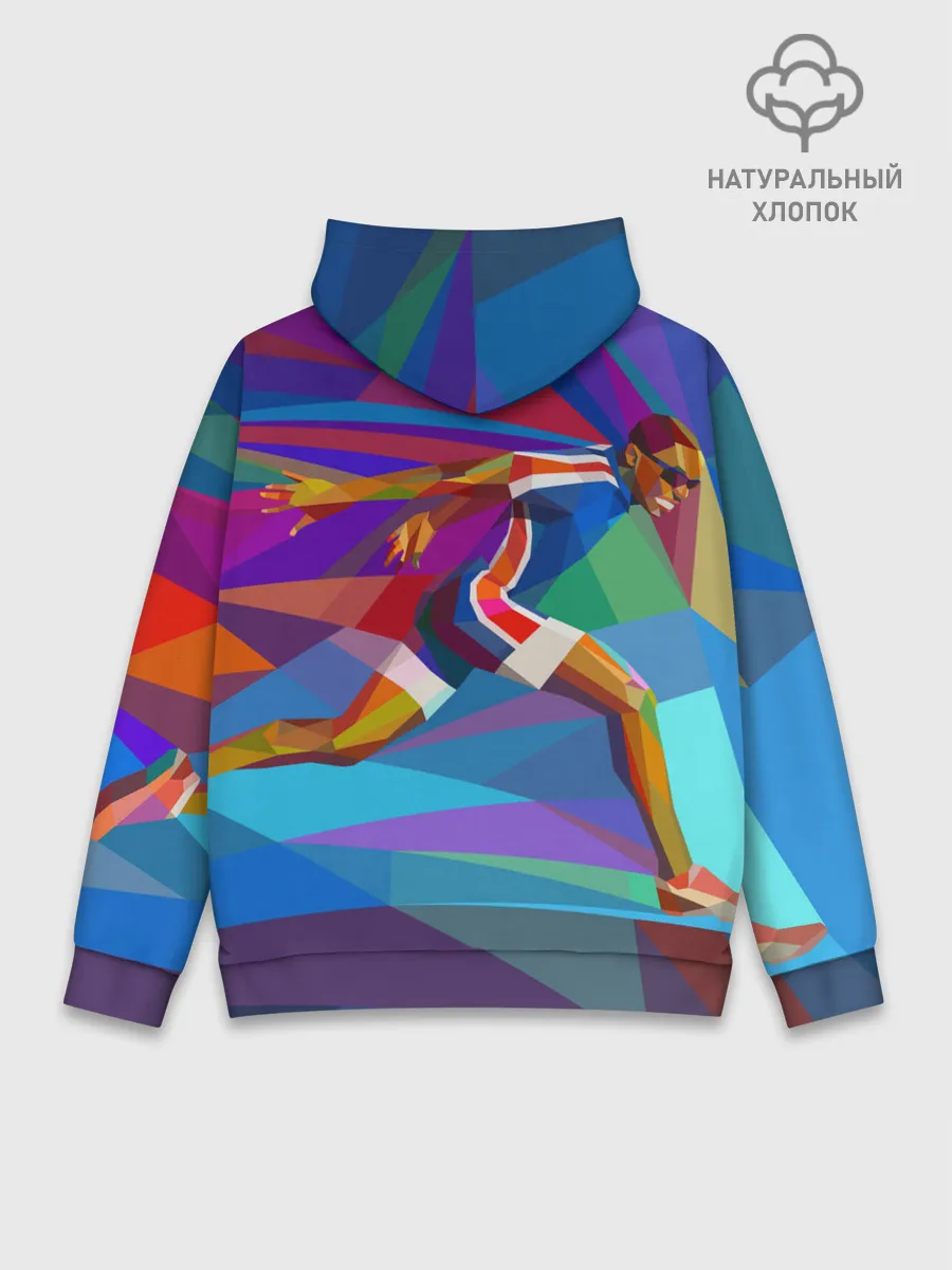 Худи мужской база хлопок / Абстракция