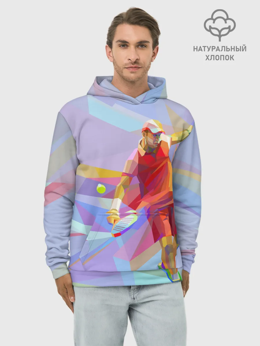Худи мужской база хлопок / Абстракция