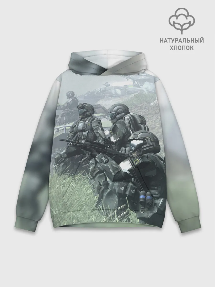 Худи мужской база хлопок / Halo 2