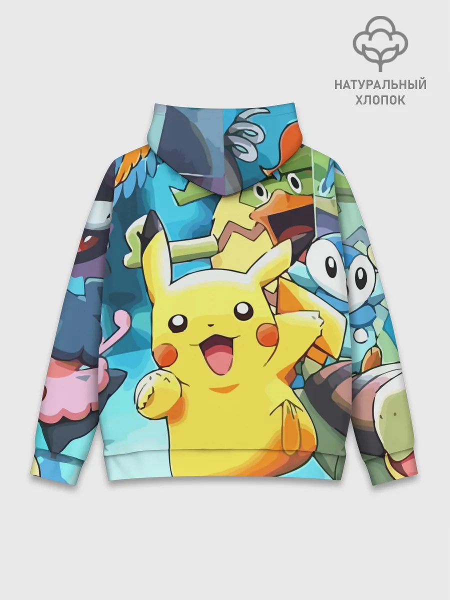 Худи мужской база хлопок / Pokrmons
