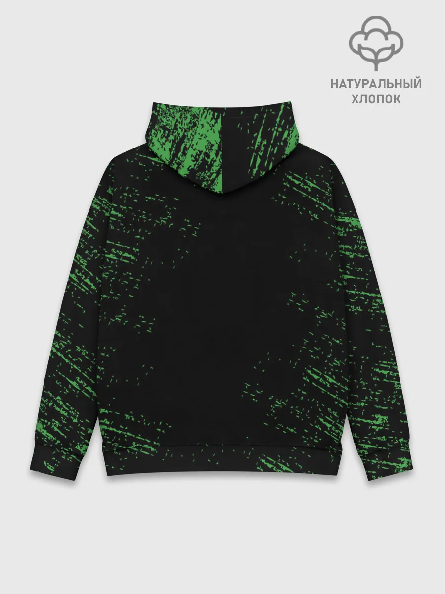 Худи мужской база хлопок / MINECRAFT CREEPER