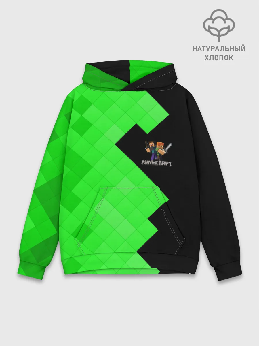 Худи мужской база хлопок / MINECRAFT