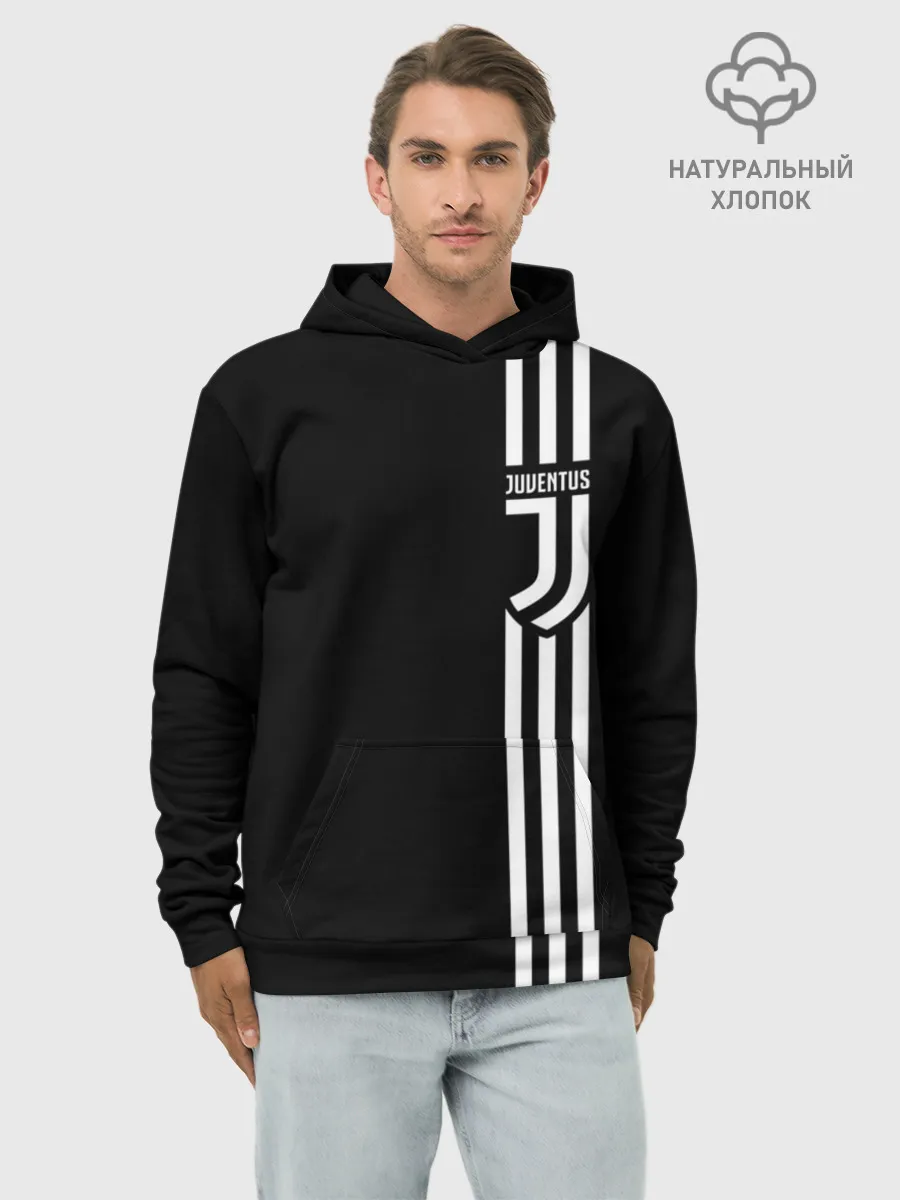 Худи мужской база хлопок / JUVENTUS