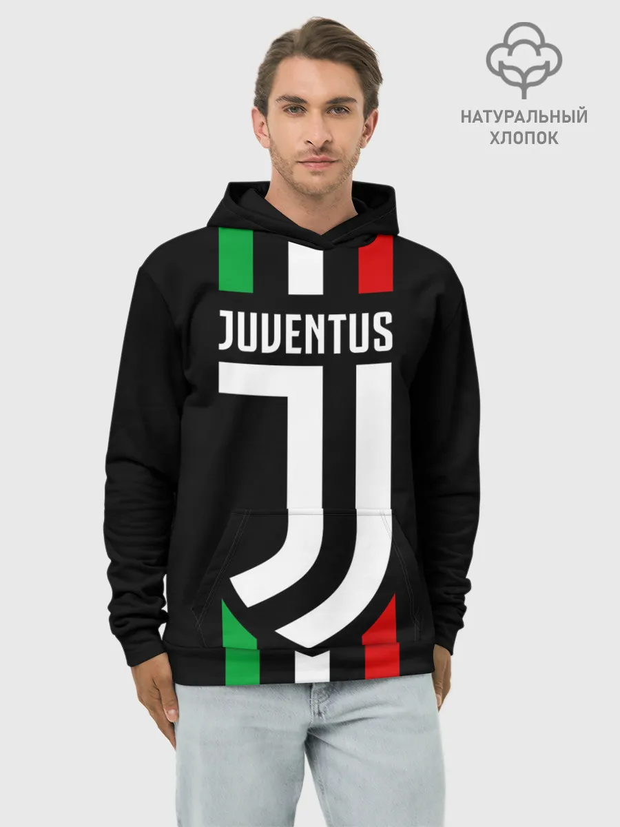 Худи мужской база хлопок / JUVENTUS
