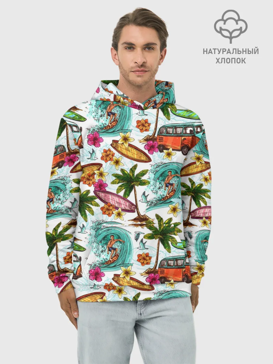 Худи мужской база хлопок / Летнее Настроение