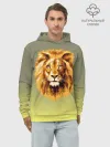 Худи мужской база хлопок / Лев