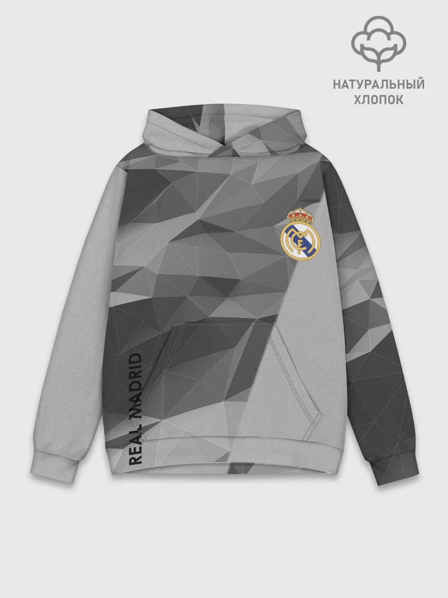 Худи мужской база хлопок / Real Madrid