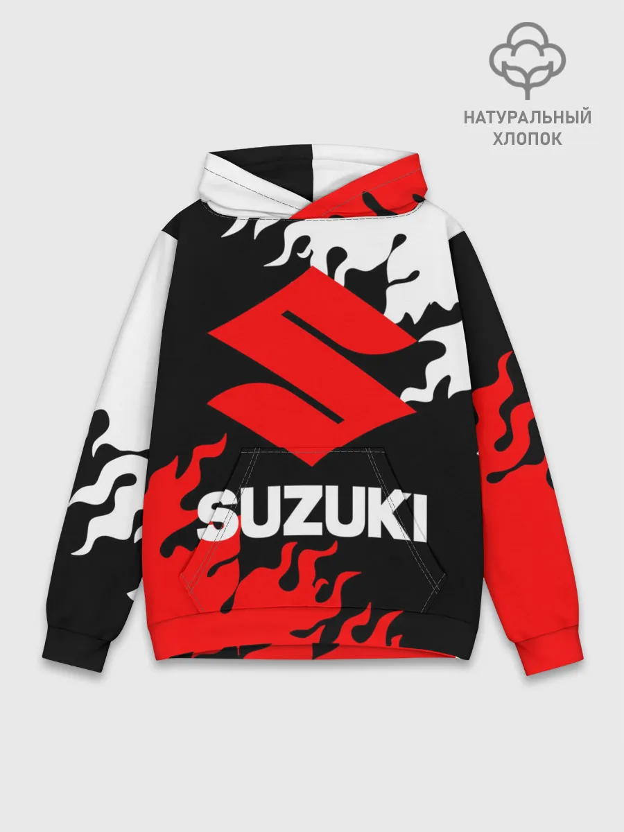 Худи мужской база хлопок / SUZUKI