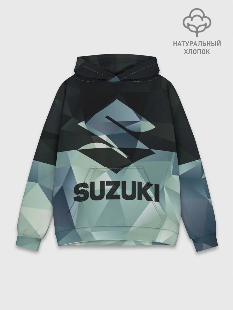 Худи мужской база хлопок / SUZUKI