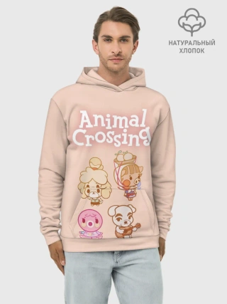 Худи мужской база хлопок / Animal Crossing