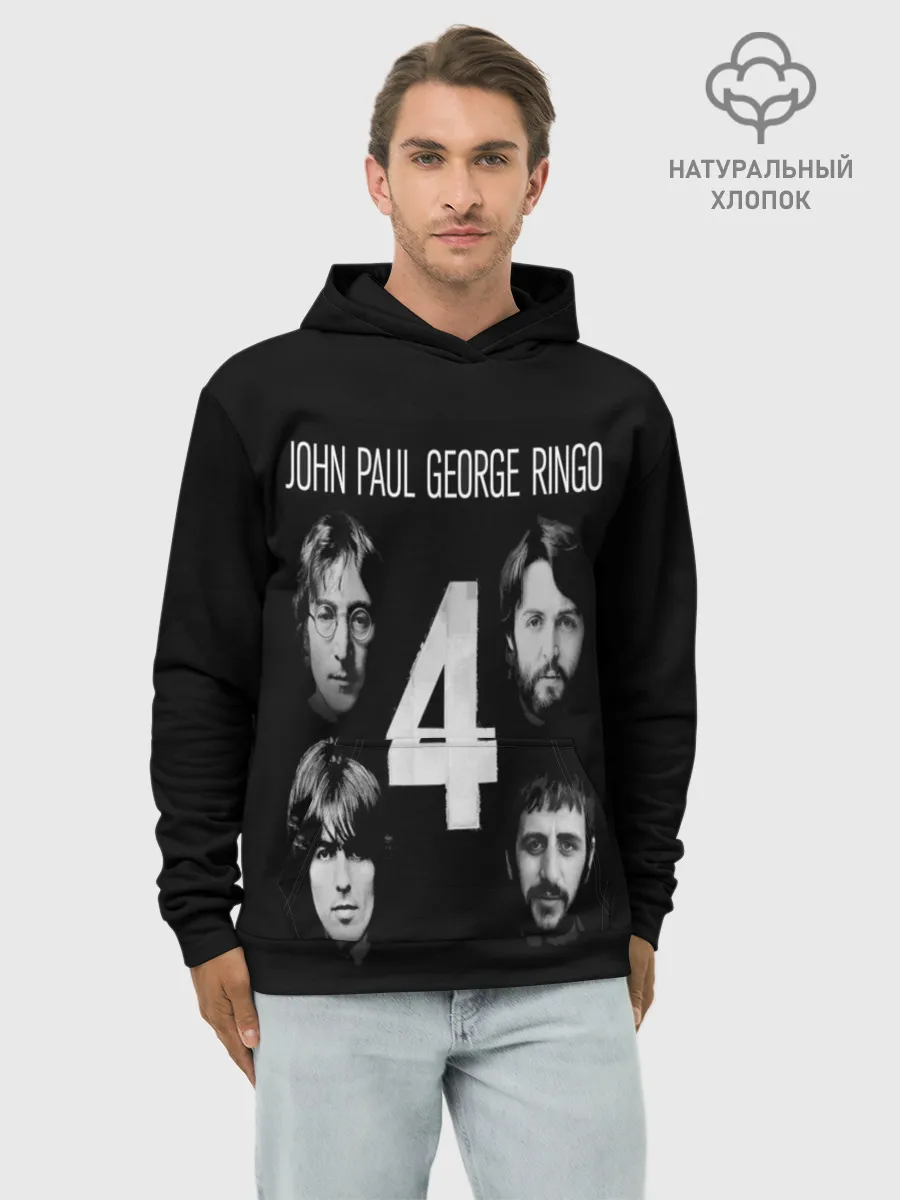 Худи мужской база хлопок / THE BEATLES