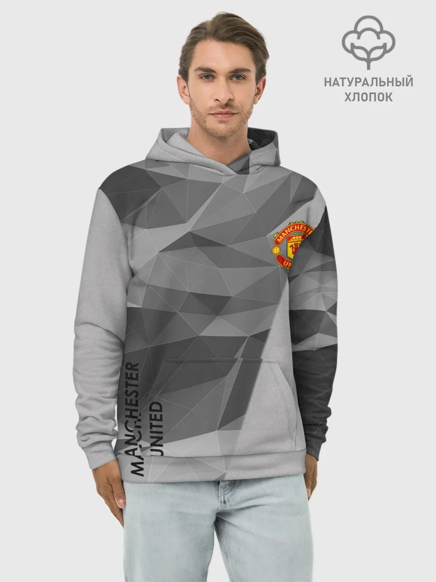 Худи мужской база хлопок / Manchester United