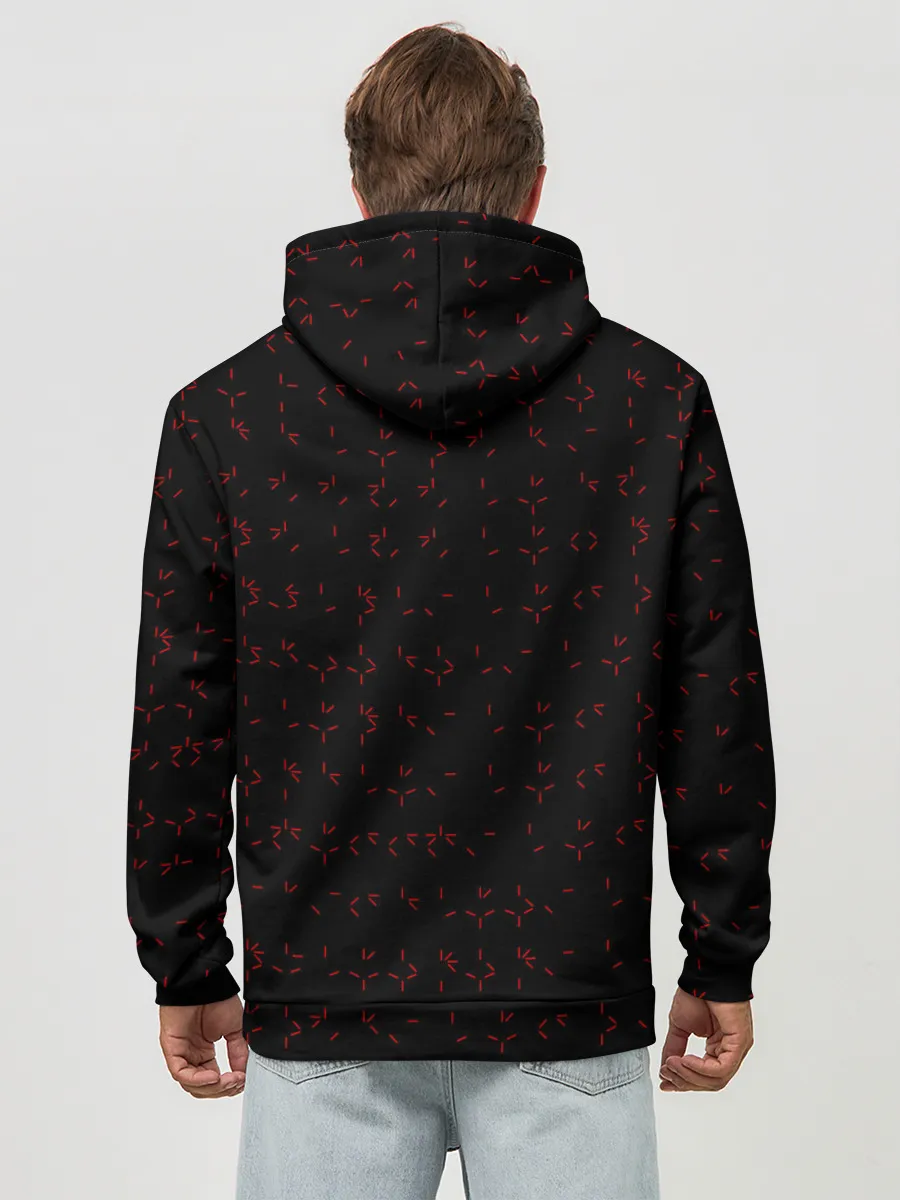 Худи мужской база хлопок / Предатор Алфавит | Predator