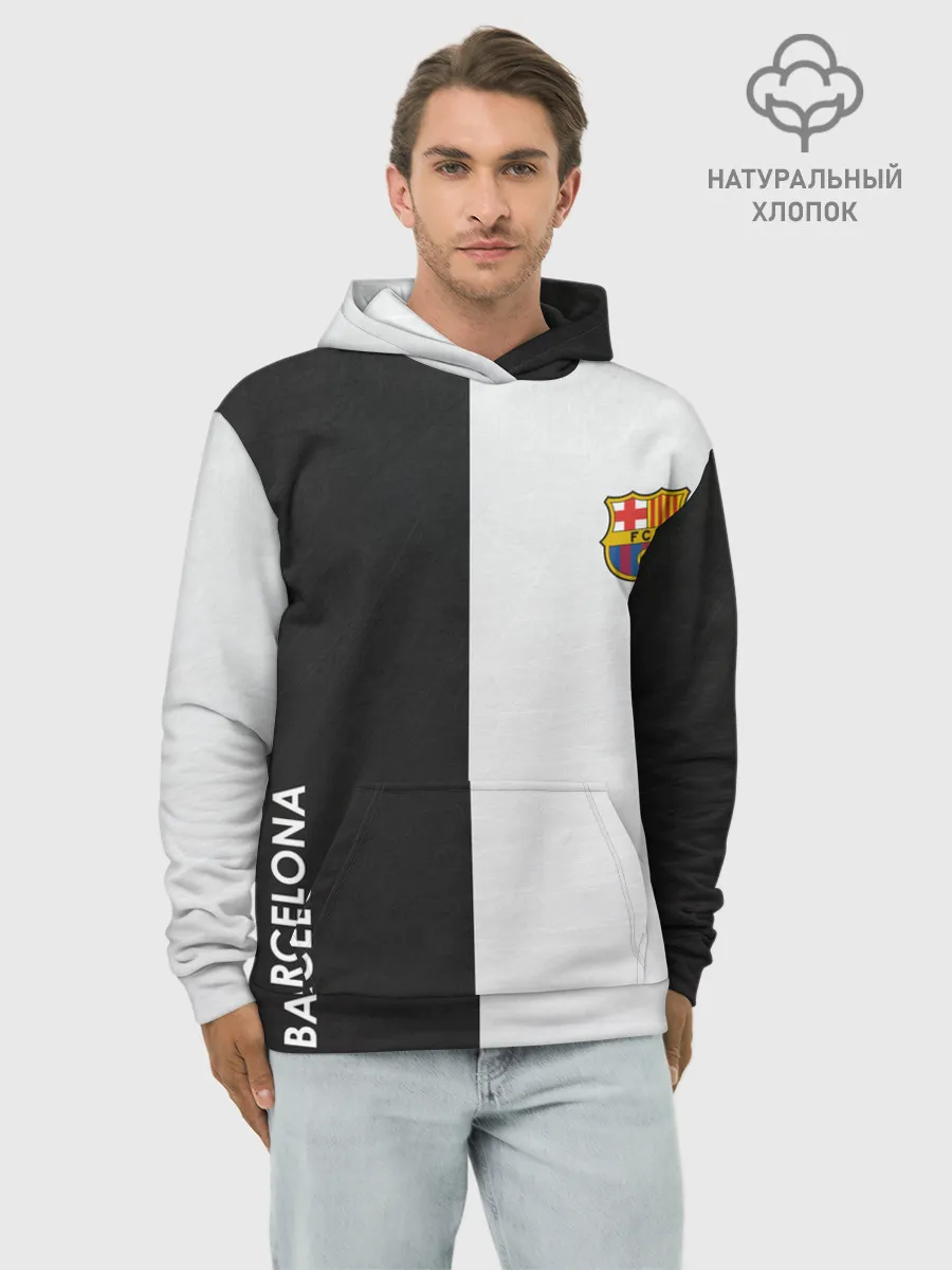 Худи мужской база хлопок / Barcelona