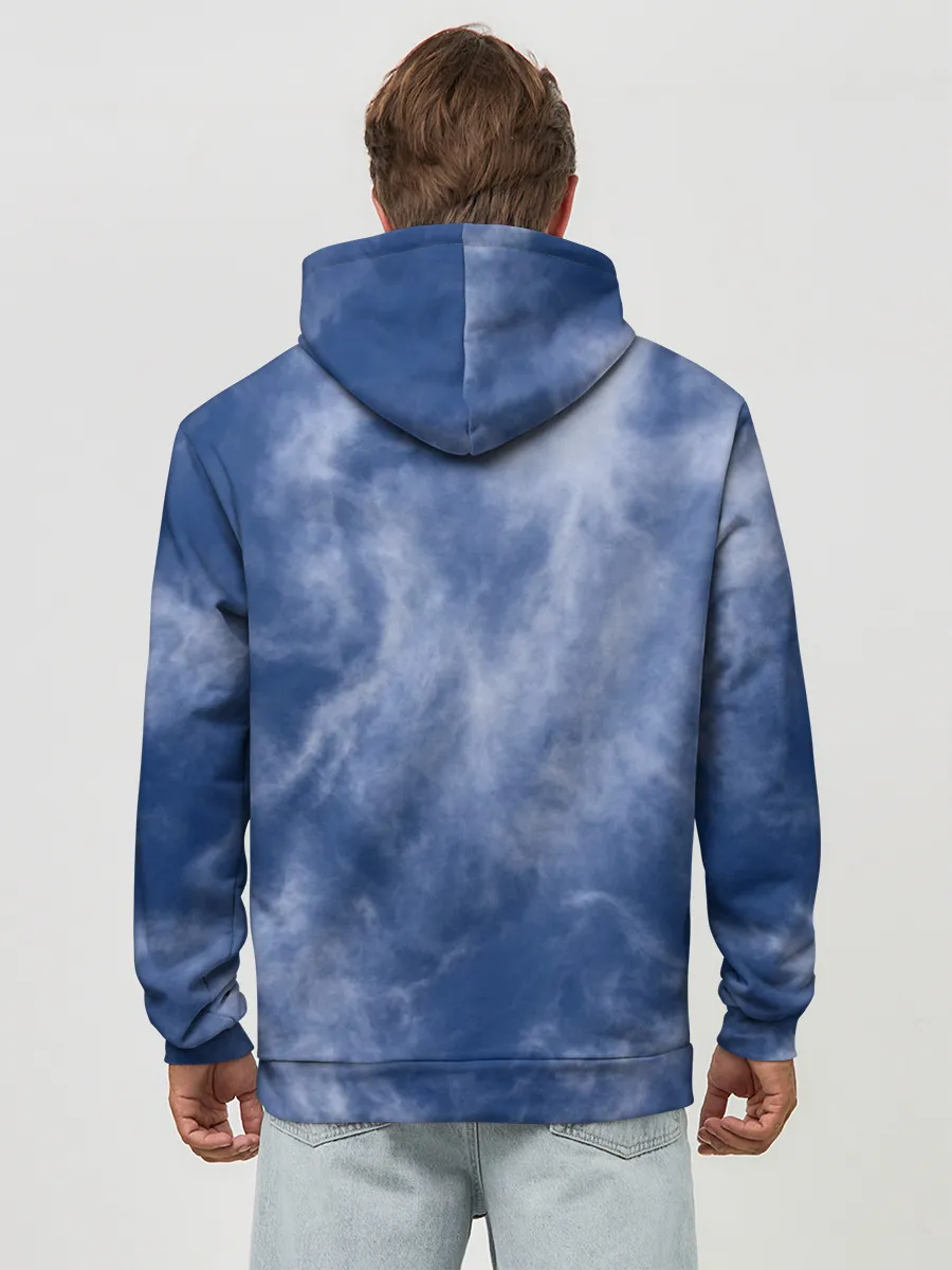 Худи мужской база хлопок / Облака в небе