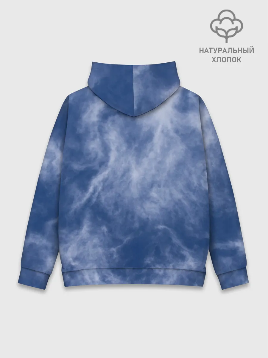 Худи мужской база хлопок / Облака в небе