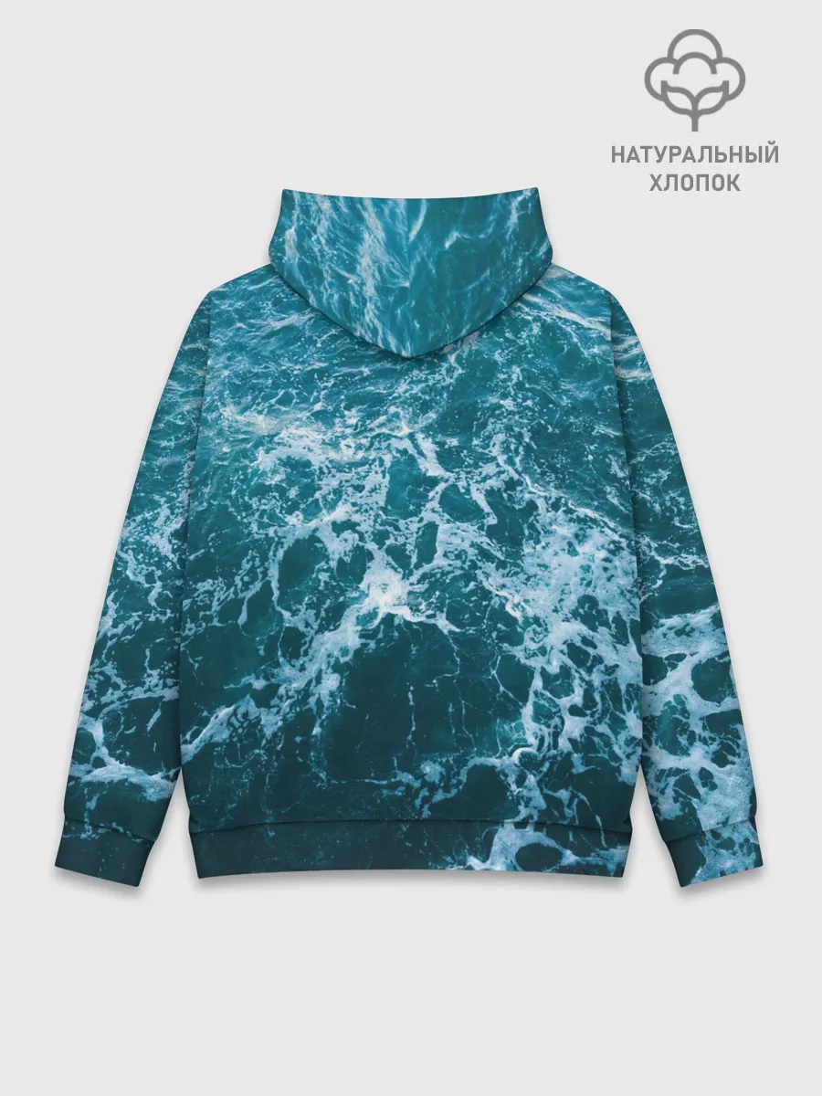 Худи мужской база хлопок / Водная гладь