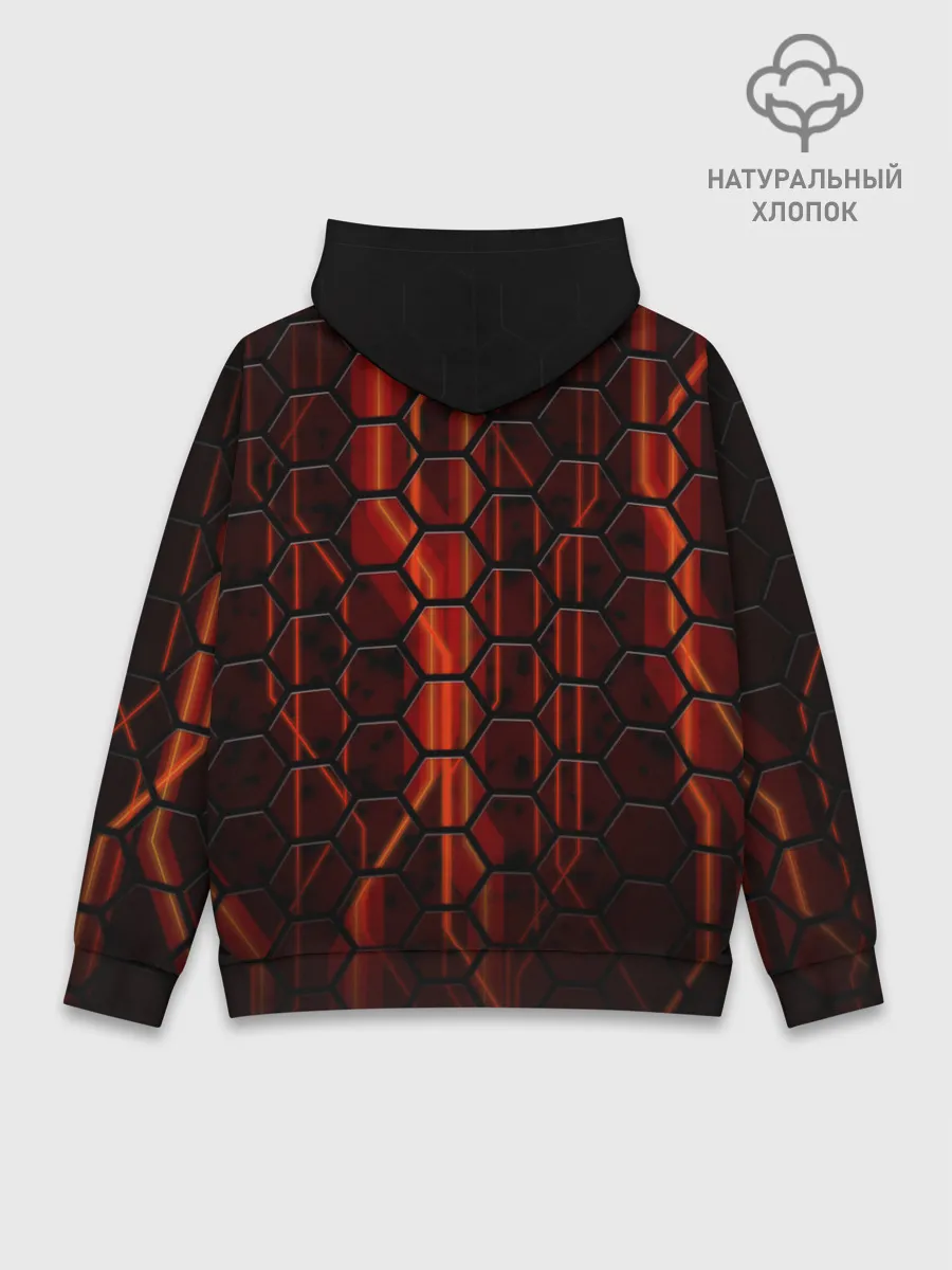 Худи мужской база хлопок / Огненные соты