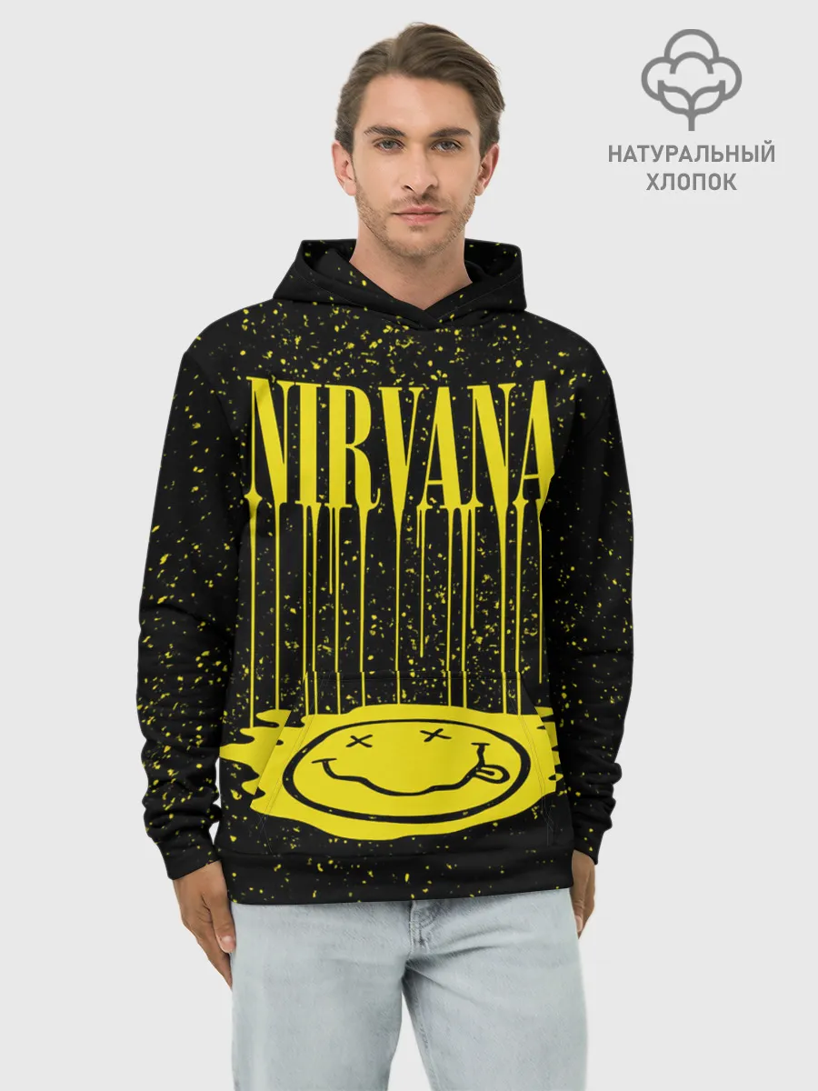 Худи мужской база хлопок / Nirvana