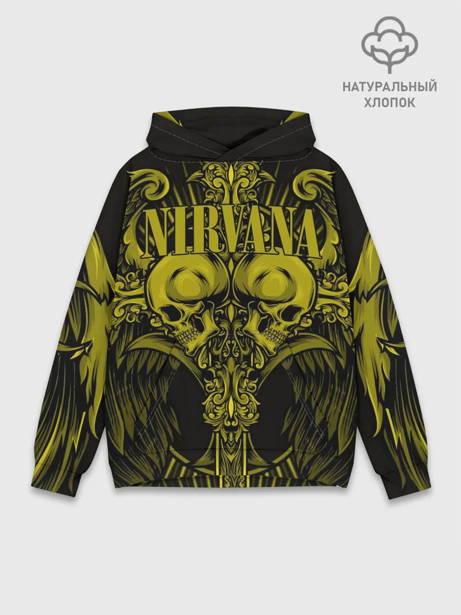 Худи мужской база хлопок / Nirvana