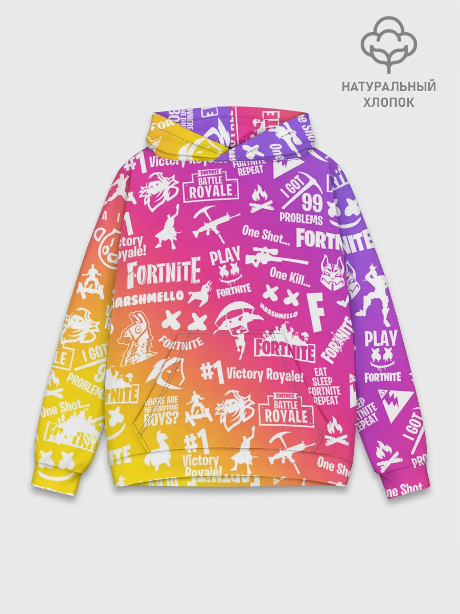 Худи мужской база хлопок / FORTNITE PARTY EVENT