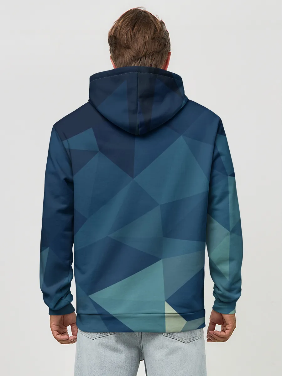 Худи мужской база хлопок / DARK BLUE