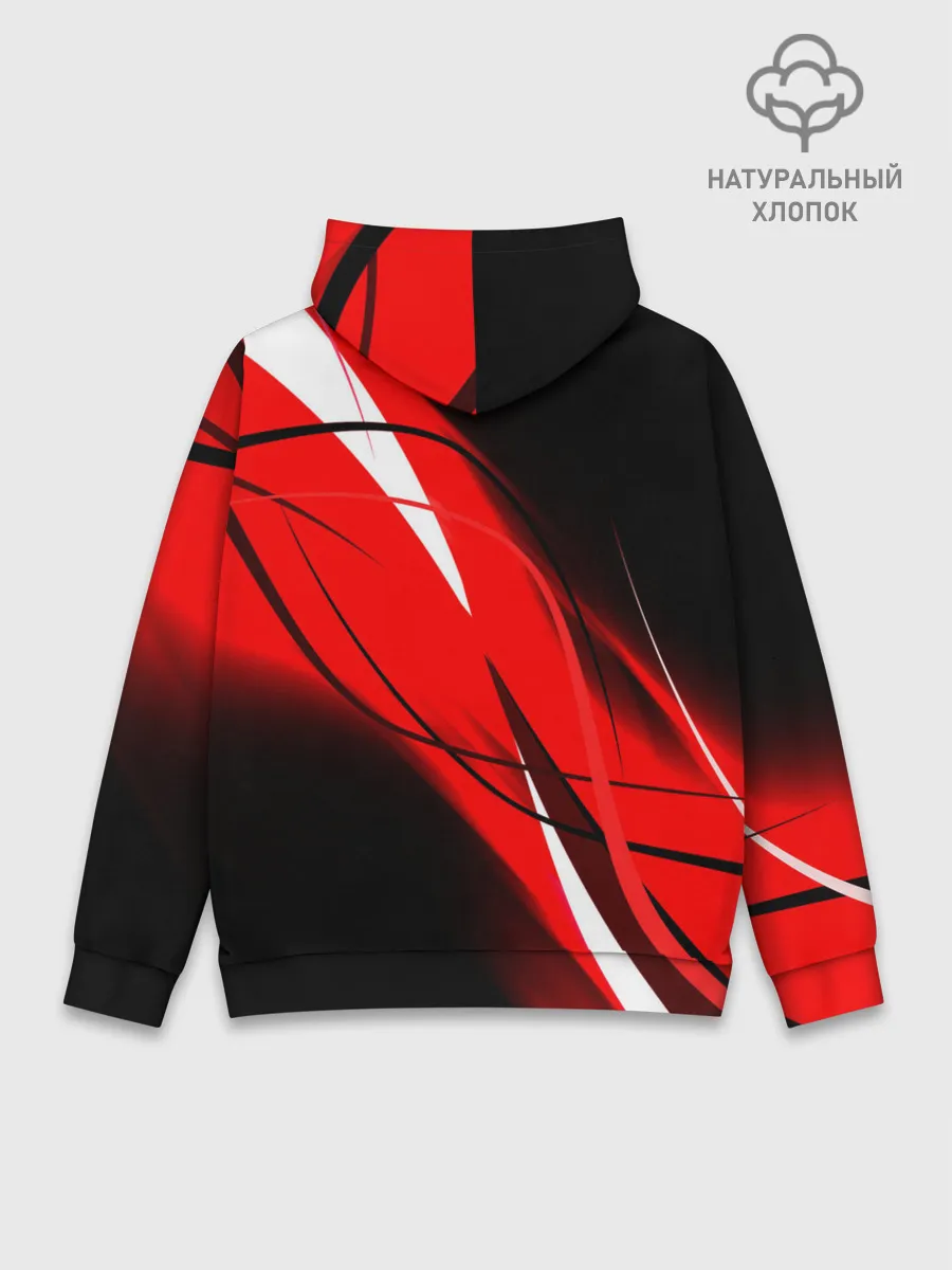 Худи мужской база хлопок / KIMETSU NO YAIBA маленький лого