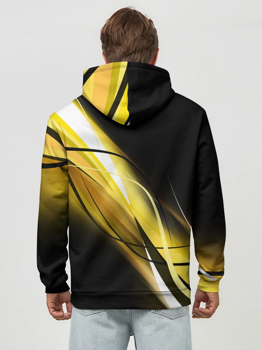 Худи мужской база хлопок / GEOMETRY STRIPES