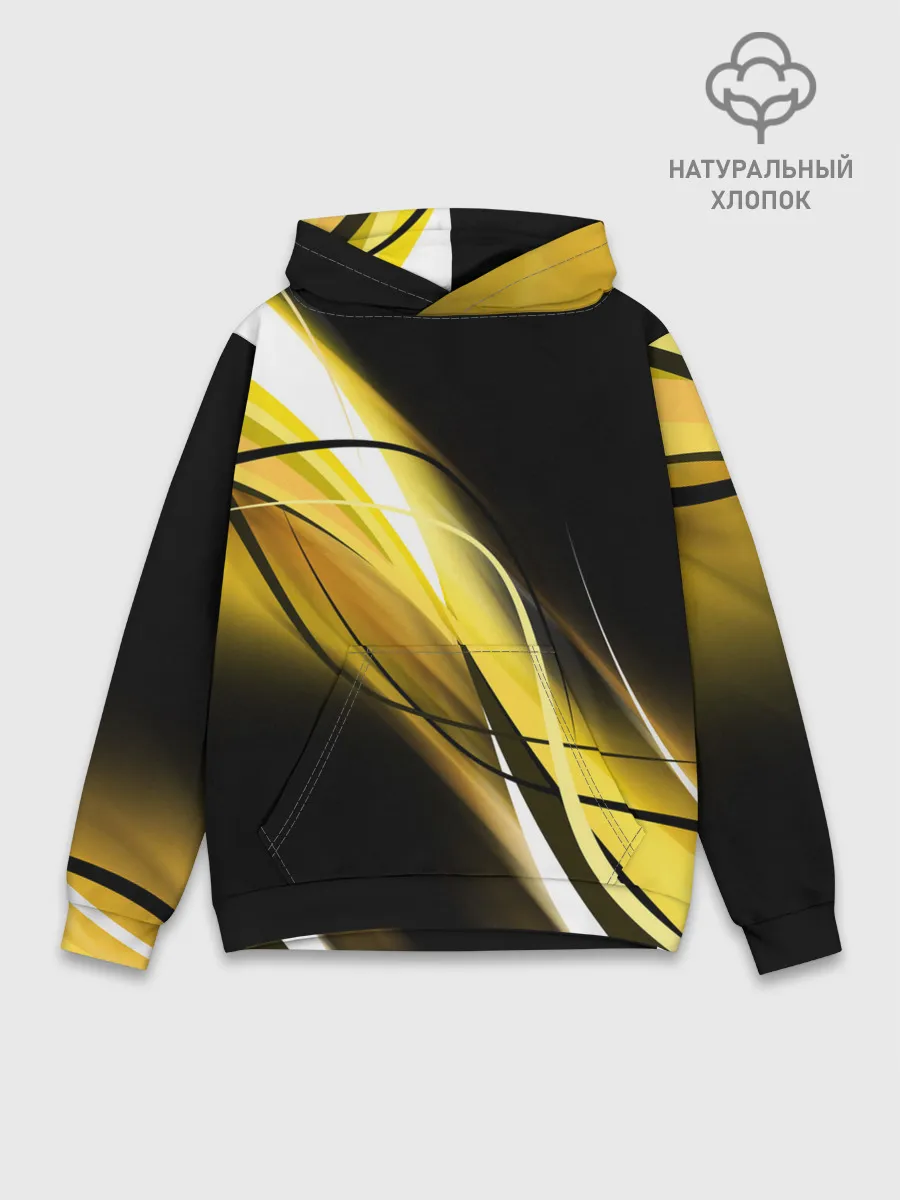 Худи мужской база хлопок / GEOMETRY STRIPES