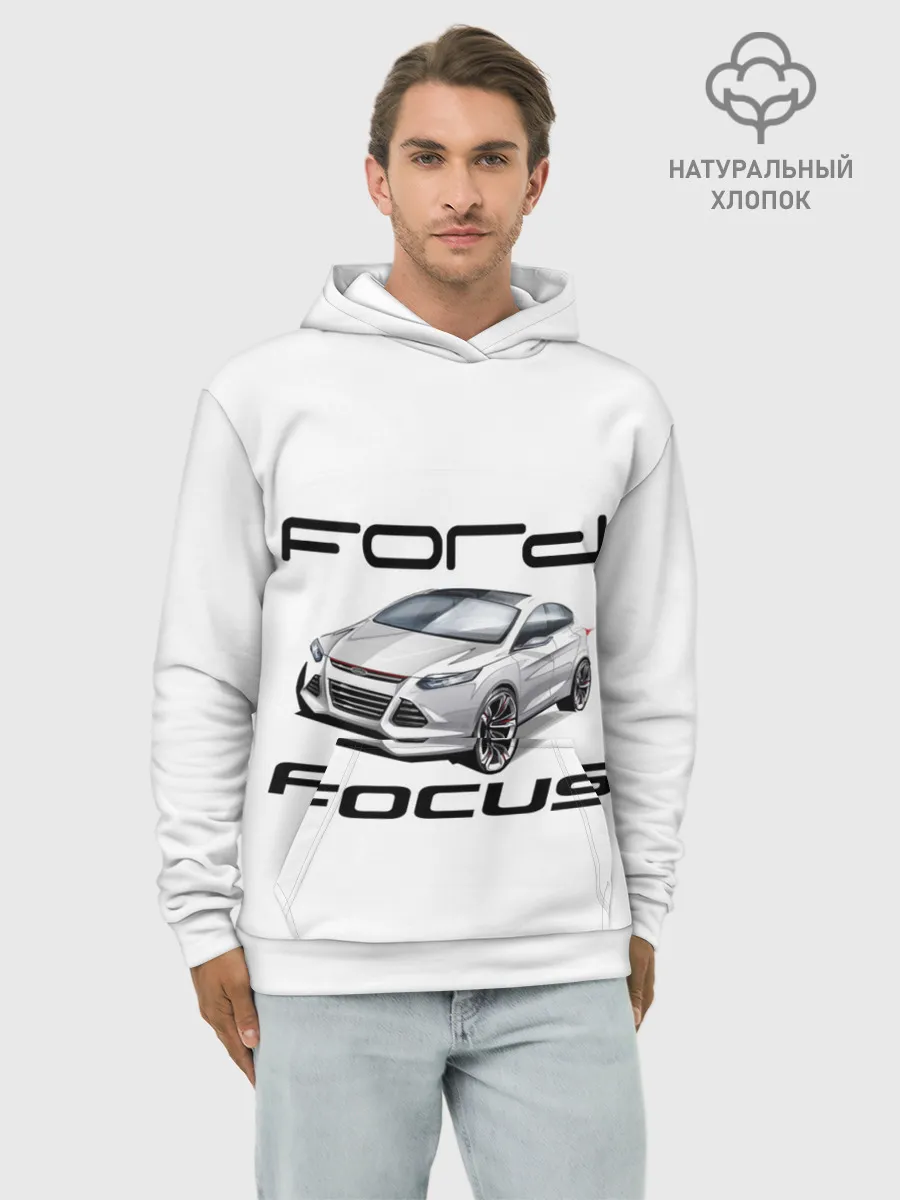 Худи мужской база хлопок / FORD