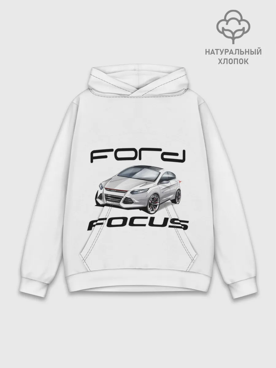 Худи мужской база хлопок / FORD