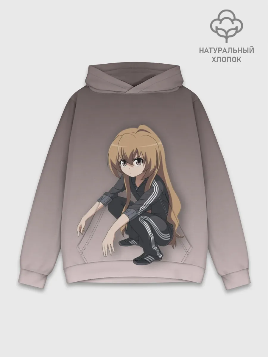 Худи мужской база хлопок / Аниме девочка на кортах в Адидасе