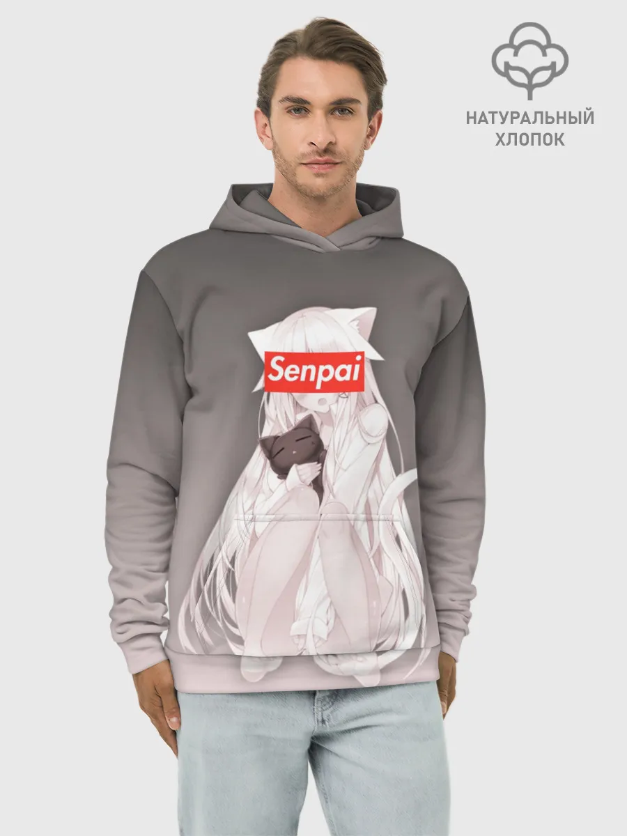 Худи мужской база хлопок / Senpai