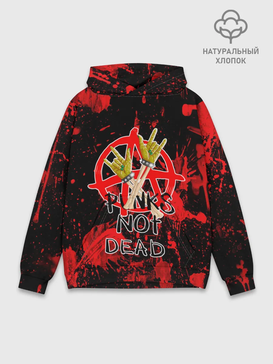 Худи мужской база хлопок / Анархия