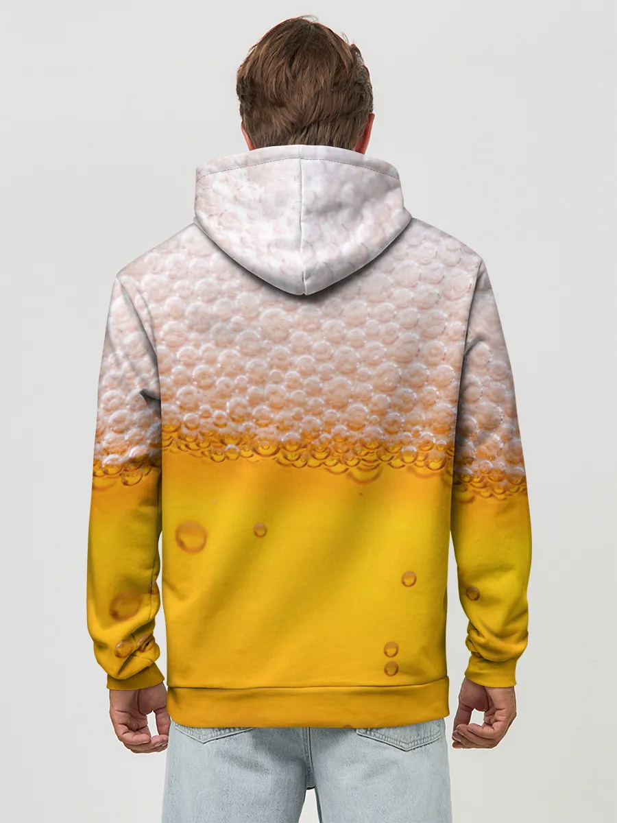 Худи мужской база хлопок / ЖИВОЕ ПЕННОЕ