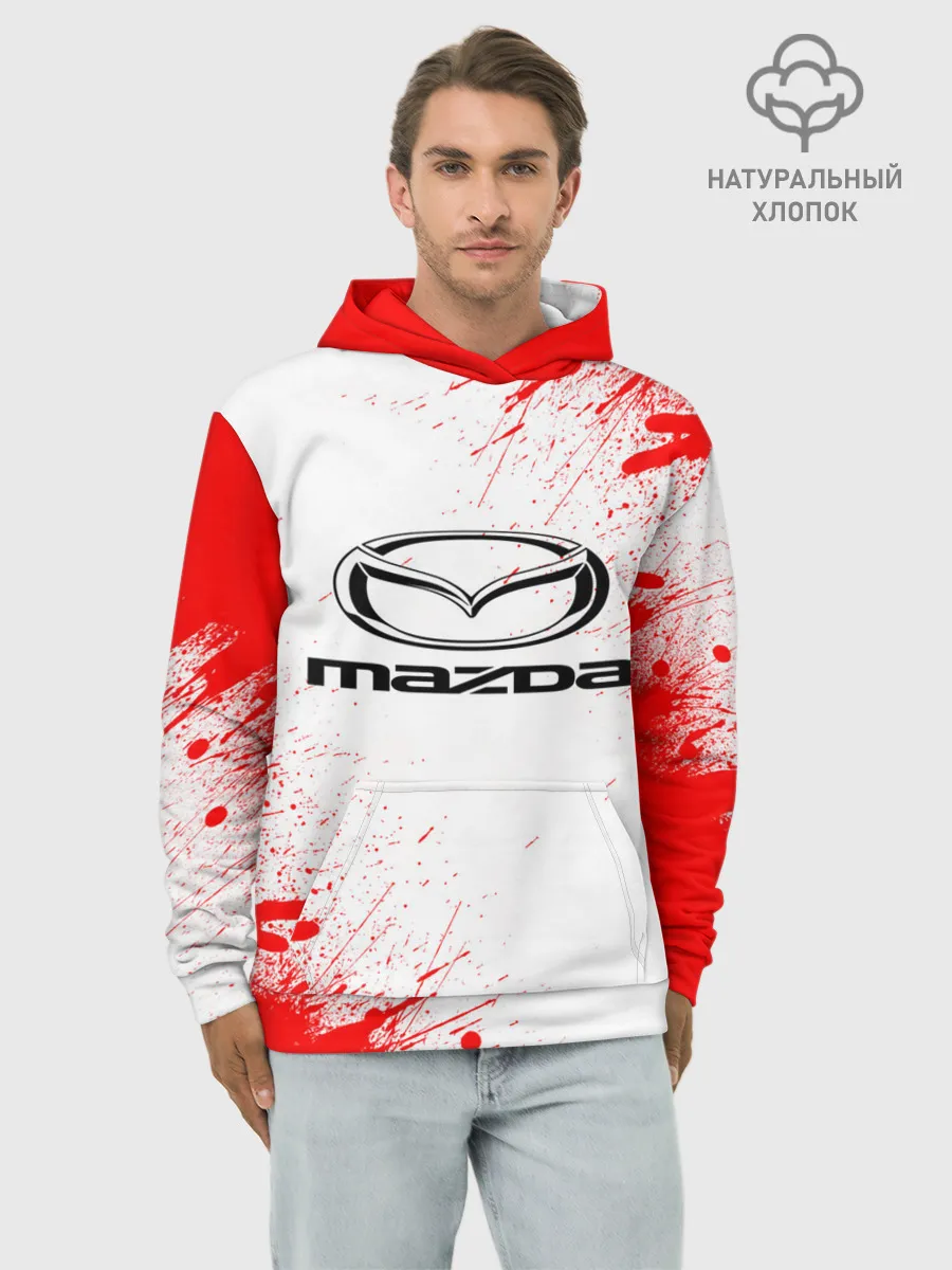 Худи мужской база хлопок / mazda