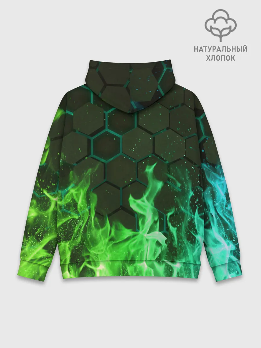 Худи мужской база хлопок / Fire