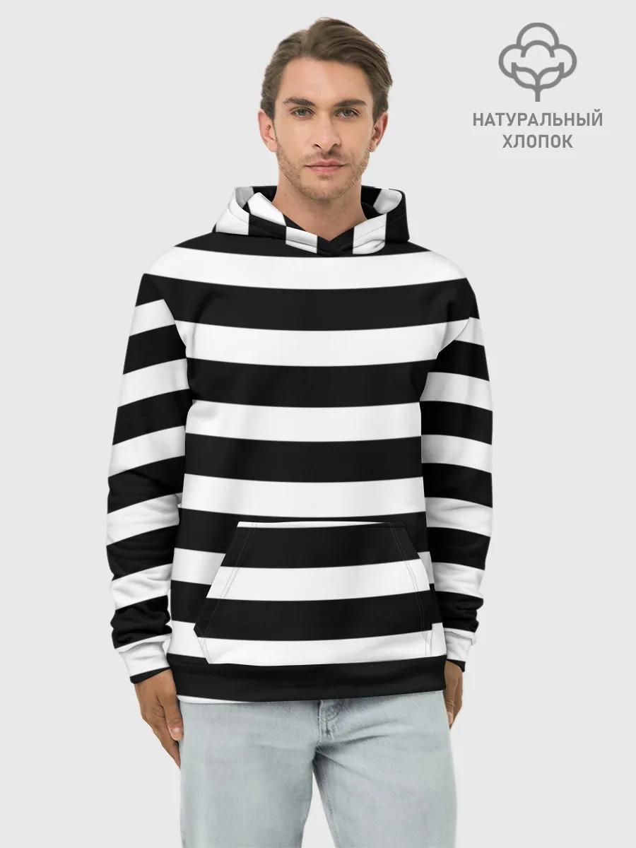 Худи мужской база хлопок / Моряк