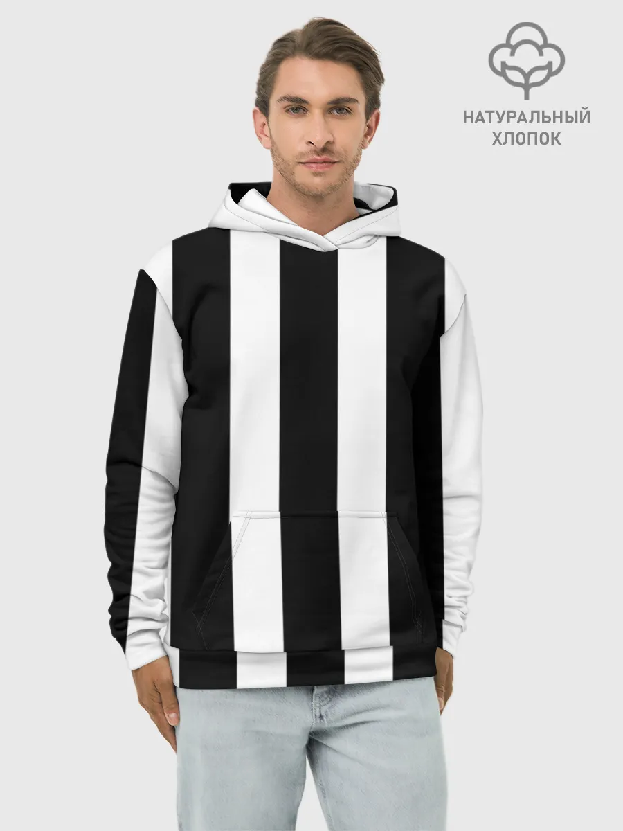 Худи мужской база хлопок / Полоска