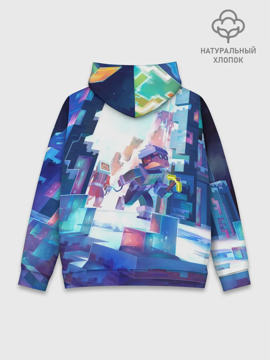 Худи мужской база хлопок / Майнкрафт