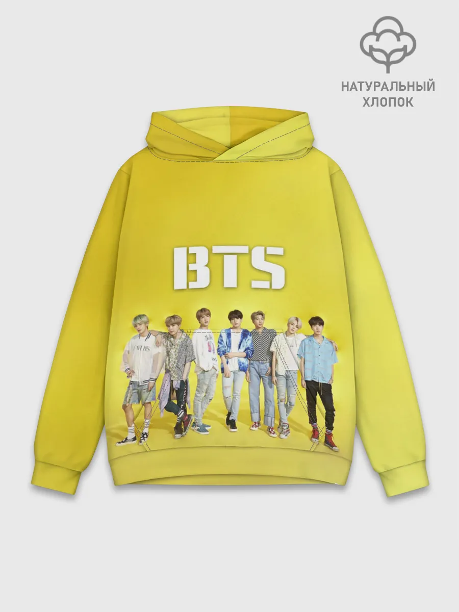 Худи мужской база хлопок / BTS