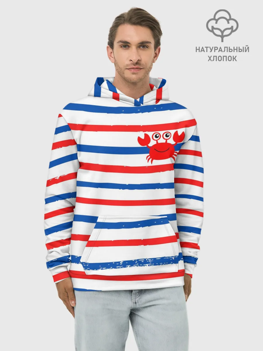Худи мужской база хлопок / Крабик
