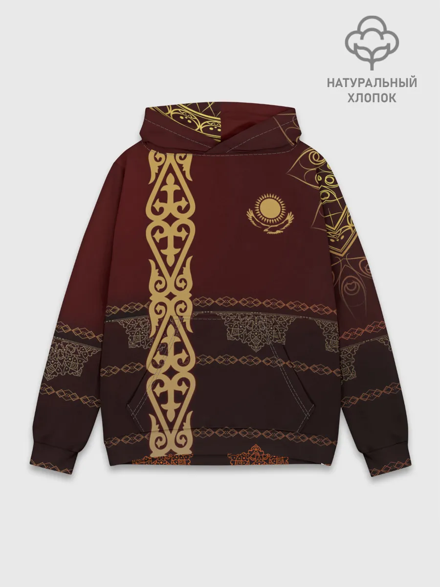 Худи мужской база хлопок / Форма Казахстан